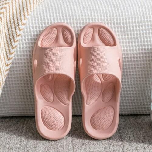 Thick Home Slippers Indoor Antiskid Bathroom Shower Sandals and Slippers Plastic Couples Massage Slippers Wear-Resistant