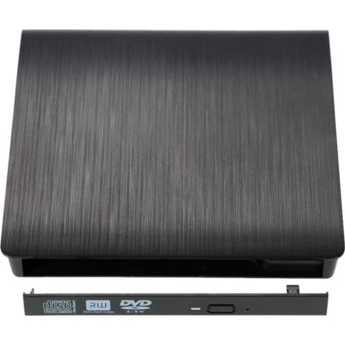 Ultra Slim Portable DVD Player Drive Enclosure USB 3.0 SATA 9.5mm External Optical Disk Drive Case Box for PC Laptop Notebook