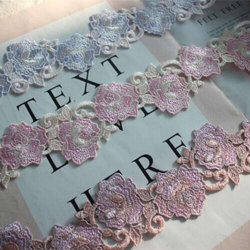 3Y/Lot High Quality Lace Trim, Delicate Floral Lace Ribbon , Embroidery Lace Trim,Venise Lace Fabric for Costumes