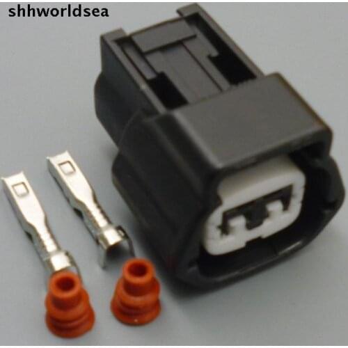 Worldgolden 10/50/100sets 2pin fuel injector connectors pigtail wire for Nissan 300zx 240sx 200zx silvia rb25det sr20 s13 r32 6"