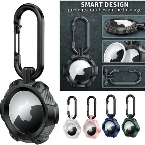 1pc TPU Soft Pet Tracker Protective for Apple Airtag Armor Protective Case Cover Key Ring Tracker Keychain Air Tag