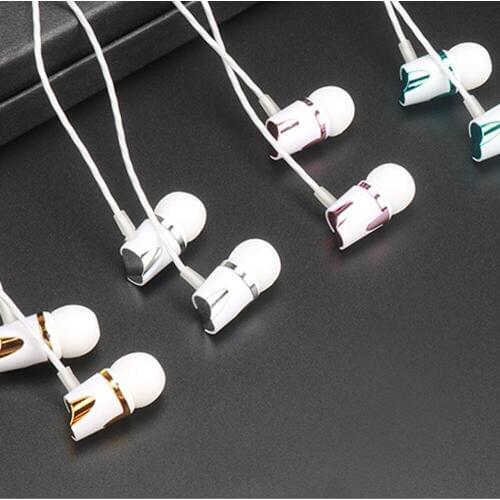 10pcs In-Ear 1.2M Wired Earphone Headset In-line Control computer Smartphone With Mic for iPh Android Phone MP3 MP4