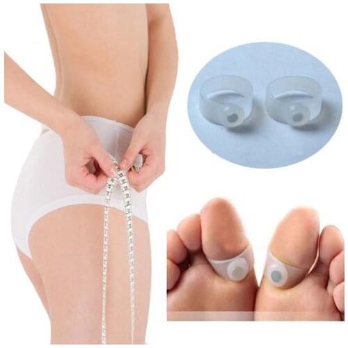 100pcs/lot Silicone Foot Massage Magnetic Toe Ring Fat Burning slimming burn Women Lose weight fat reduce body tool