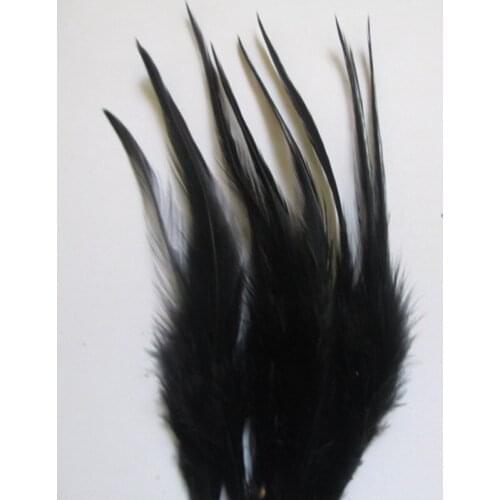 20 pcs / a lot of 10-15 cm black Cock Feather Feathers Stage Feather Decorative Accessories