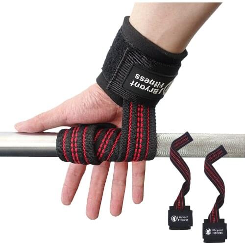 Barbell Dumbbell Lifting Straps Wrist Grips with Neoprene Padded for Crossfit Weightlifting Workout Gloves Gym Exercise Training