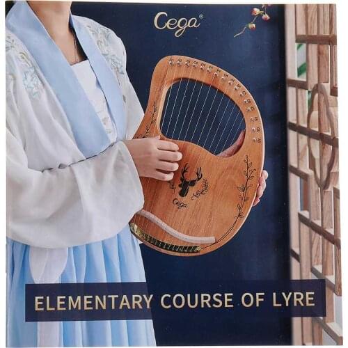 CEGA 16 strings Lyar Portable Mahogany Harp Mini Konghou Musical Instruments For Beginner