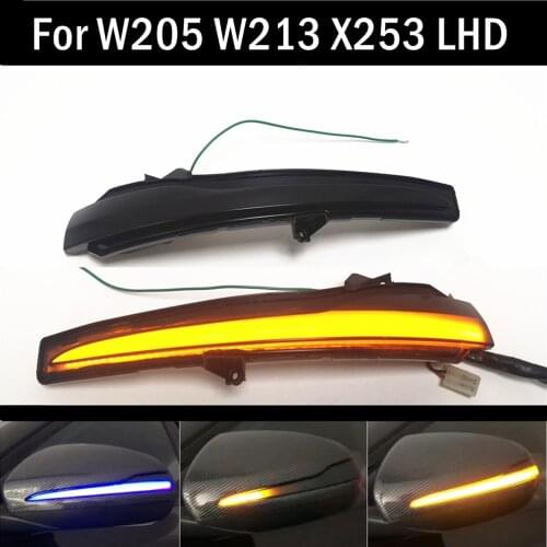For Mercedes Benz C E S GLC W205 X253 W213 W222 V Class W447 Dynamic Turn Signal Blinker Sequential Side Mirror Indicator Light
