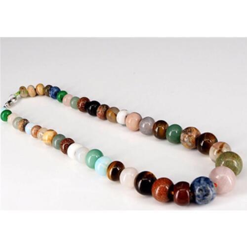 Druzy Fashion Natural Crysal Stone Mix Color Beads String Colorful Necklace Bohemia Style Great Birthday Aniversary Gift