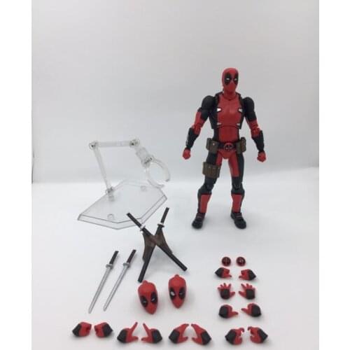 16cm Figure Deadpool Mafex 082 Deadpool Action Figure PVC Model Toy Gift for Kids
