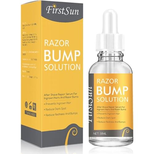 30ml Razor Bump Solution Stopper Prevent Ingrown Hair Reduce Redness Bumps Shave Skin Repair Mild Waxing Skin Treatment