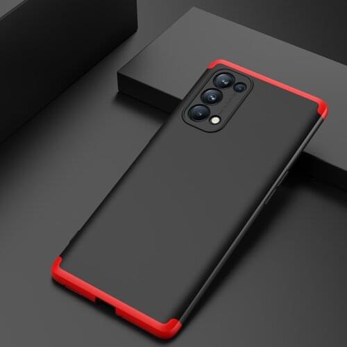 GKK 360 Full Protection Case For OPPO Reno 3 4 5 Pro 4G 5G Case Shockproof Hard Matte Cover For OPPO Reno 3 4 5 Pro 4G 5G Coque