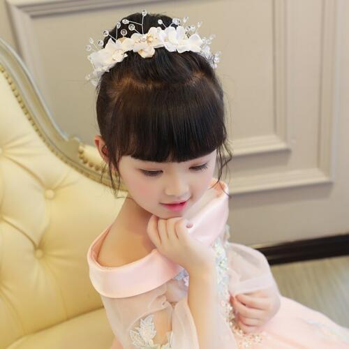 Girls Crown Wreath Headband Party Performance Kids Flower Garlands Headdress Princess Dress Accessories