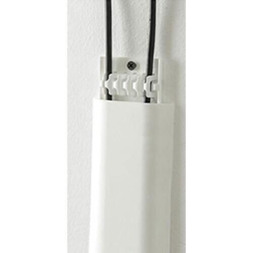 4pcs Wall Mount Self-adhesive Raceway wall Cord Duct Cover cable duct Ties Fixer Fastener Holder cable organizer Storage clip