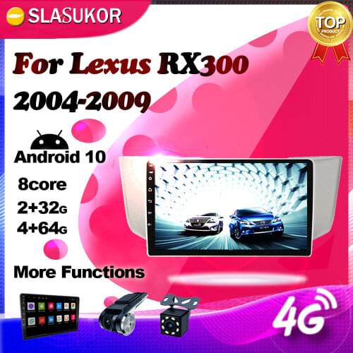 Android Multimidia Video Player For Lexus RX300 RX330 RX350 RX400H 2004-2009 Car Radio Audio Stereo GPS Navigaiton DVD No 2 Din