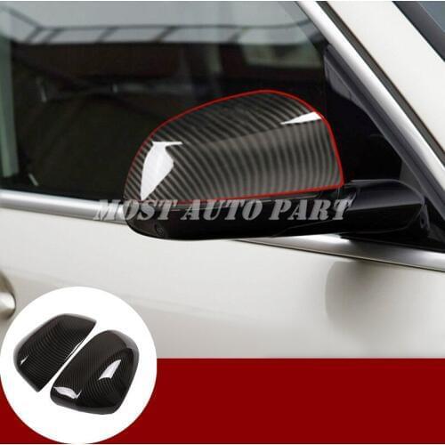 ABS Carbon Fiber Style Rearview Mirror Frame Trim Cover For BMW X7 G07 2019 Car Decoration Car Accesories Interior