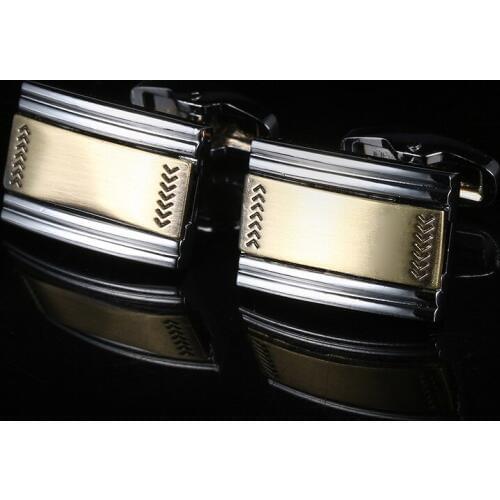 2018 New European And American Square Zinc Alloy Shirt Cufflinks Mens High Grade French Shirt Button