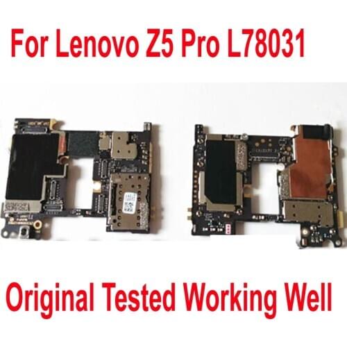 Original Tested Well Mainboard For Lenovo Z5 Pro L78031 Motherboard Circuits Card Fee Flex cable Phone Parts