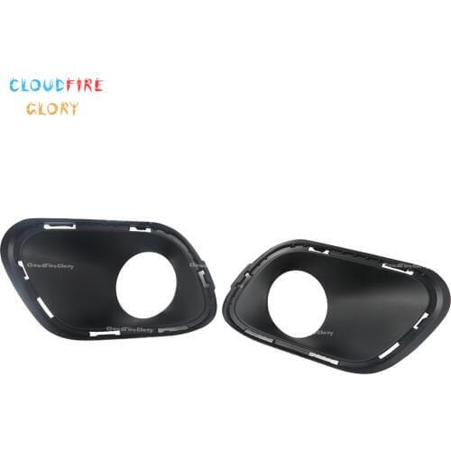 CloudFireGlory 68203220AA 68203221AA Pair Bumper Foglight Fog Driving Light Cover Bezel Trim L + R For Jeep Cherokee 2014-2018