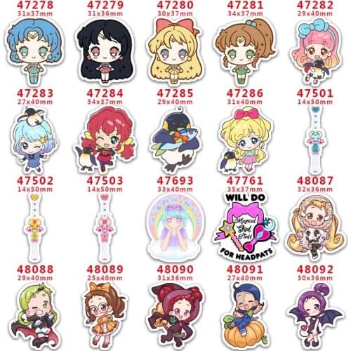 DIY Craft Supplies Sewing Accessories Cartoon Fairy Printed Planar Resins Mold 10 Pieces. PR-47278