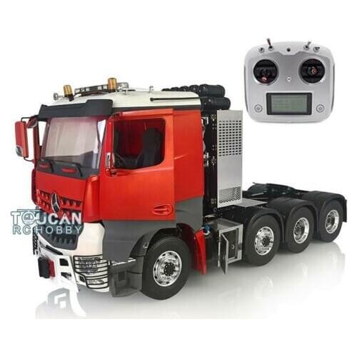 RC LESU 1/14 Metal Chassis Rack Hook Hercul Tractor Truck Painted Cabin Radio THZH0872-SMT2