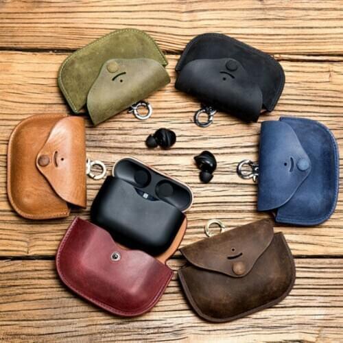 Case for SONY WF 1000XM3 Bluetooth Wireless Earphone Luxury Leather Case Cover for Sony WF-1000XM3 Case Charging Box Cases