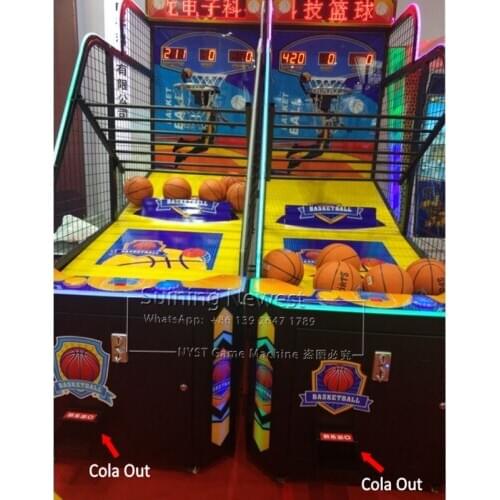 With Function 'Cola Out' Coin Operated Tickets Redemption Games Street Basketball Arcade Game Machine For Teenagers Adults