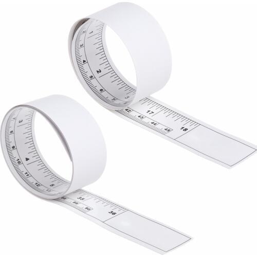 Self Adhesive Metric Measure Tape Vinyl Silver Rulers For Sewing Machine Sticker