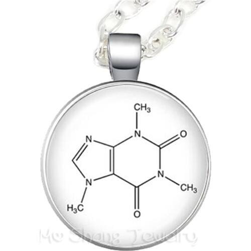 Serotonin Chemical Formula Necklace Biology Chemistry Student Sweater chain Jewelry Creative Gift