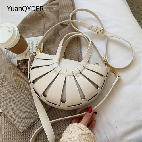 Fashion Brand Womens Handbag Designer Vintage Shoulder Bags for Women Casual Half Moon Bag High Quality Leather Crossbody Bags