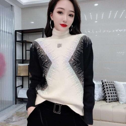 2021 Spring And Autumn New Style Foreign Style Thin Bottomed Sweater Versatile Top Fashion Temperament Loose Versatile Fashion