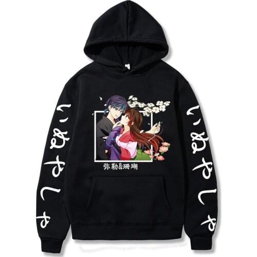Inuyasha Miroku Sango Women/man Hoodies Female Pullsovers Anime Sweatshirts Clothes Kawaii