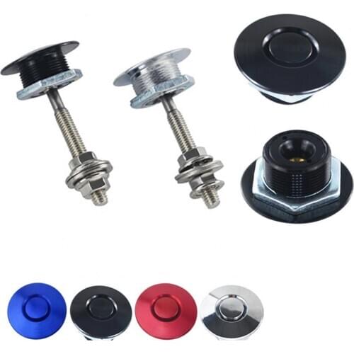Universal 32mm Aluminum Car Quick Latch Push Button Billet Hood Pin Lock Set