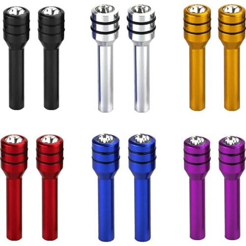 VODOOL Universal Car Door Lock Knob Aluminum Alloy Auto Interior Door Lock Knob Pull Pin 2 Pack Auto Car Security Door Pins