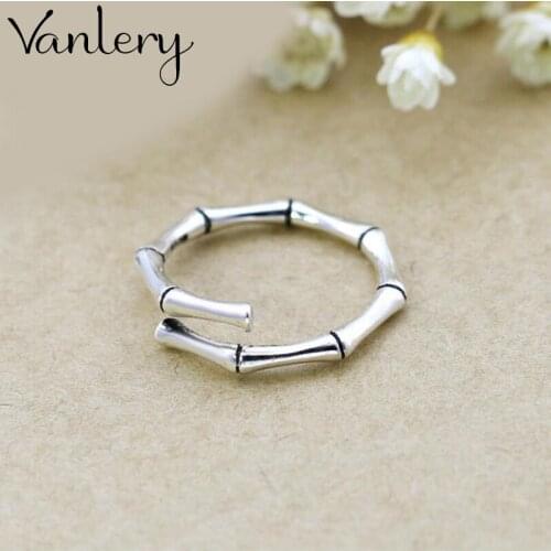 Exaggerated Vintage Bamboo Rings For Women Men Charm Engagement Jewelry Girls Lady Open Finger Rings