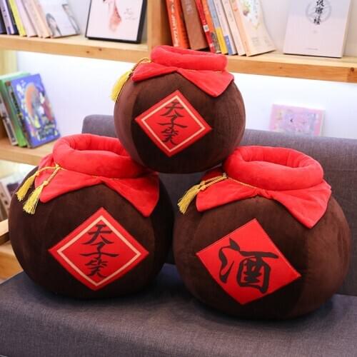 Wei Wuxian Lan Wangji Wine Jars Flagon Pot Plush Cosplay Mo Dao Zu Shi Men Women Grandmaster of Demonic Cultivation Stuffed Toys