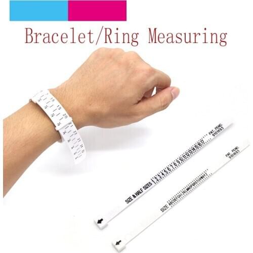 5pcs US/UK Bracelet Ring Sizer Measure Finger Measuring Tools Bangle Jewelry Making Gauge For Wristband Wedding Ring Band Tester