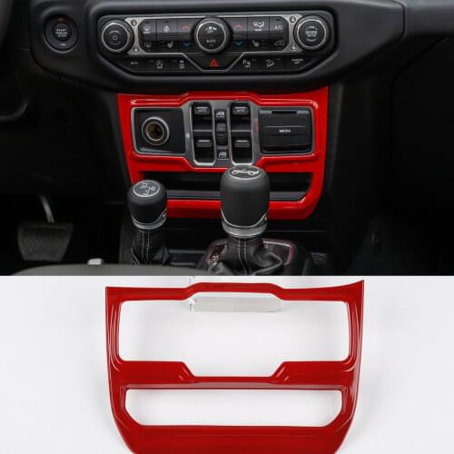 ABS Interior Car Window Control Switch Panel Cover Trim for 18 for Jeep Wrangler JL