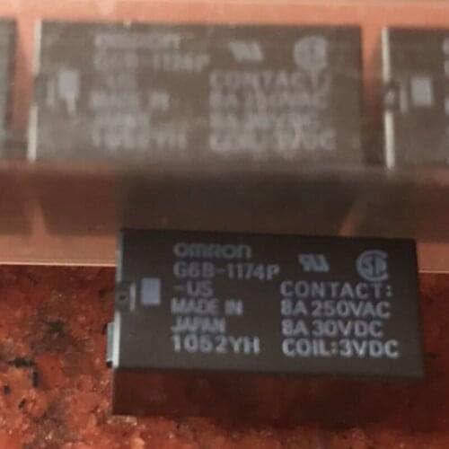Free shipping 10Pcs new omron relay G6B-1174P-US-DC3V G6B-1174P-US-3VDC G6B-1174P-US 3VDC 8A 4Pin