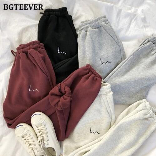 Женские бархатные брюки BGTEEVER China At AliExpress