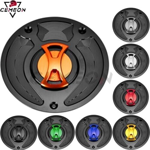 For Honda VFR400 VFR750 VFR800 CBR600 F4I CNC aluminum Motorcycle modification keyless fuel tank cover