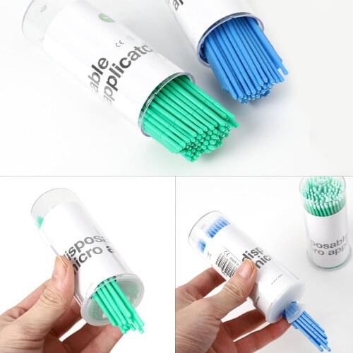 Good Quality 100pcs Crystal Eyelash Makeup Brush Diamond Handle Mascara Wands Eyelash Extension Tool