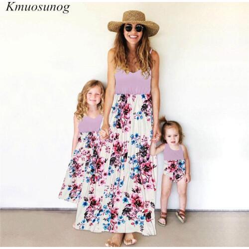 Kmuosunog Matching Dresses For Mom And Daughter