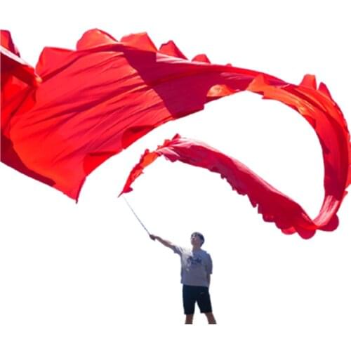 8/10m Square Dragon Dance Ribbon Chinese Traditional Festive Props Body Bulding Dragon Fitness Accessories 70cm Width