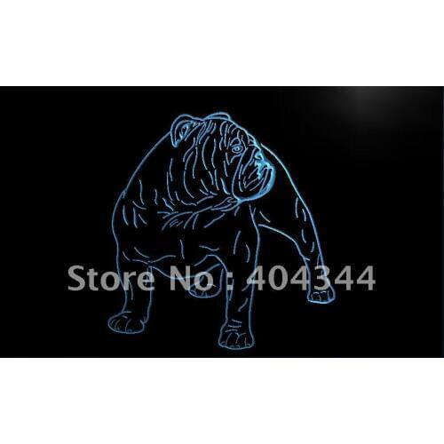 LK238- Bulldog Dog Pet Display New LED Neon Light Sign home decor crafts