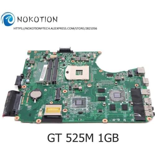 NOKOTION for toshiba satellite L750 L755 laptop motherboard DABLBDMB8E0 A000080820 HM65 DDR3 GeForce GT525M