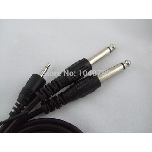 3.5 mm to dual 6.3/6.5 A second audio line Mixer cables Audio and video signal cable 5M 16ft Mixer cables Free Shpping