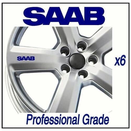 For SAAB WHEEL DECALS - TURBO 900 93 94 95 x6
