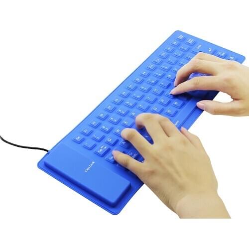 Wired Flexible Waterproof Keyboard Foldable Silicone Keyboard Portable 85Keys USB Keypad Teclado For Xiaomi Notebook Computer PC