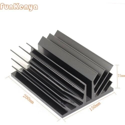 W150 H75 D200mm DIY Aluminum Chassis Head Sink Radiator For Class Box New Heat Dissipation Professional