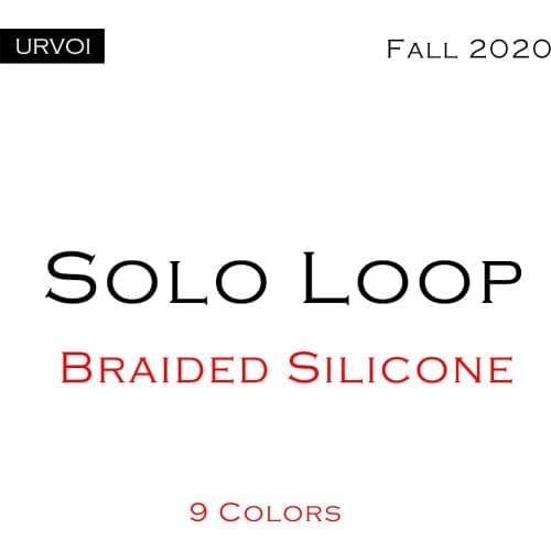 URVOI band for Apple Watch series 6 SE 5 4 3 braided solo loop gen.1 sport band liquid Silicone Strap for iWatch stretchable